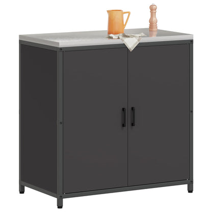 Stoccaggio in cucina HATTEM Nero 90 x 50 x 92 cm Acciaio | homemem39