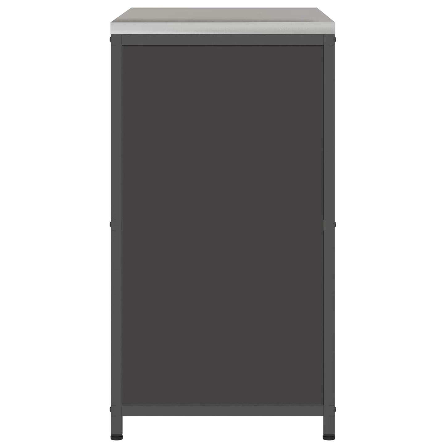 Stoccaggio in cucina HATTEM Nero 90 x 50 x 92 cm Acciaio | homemem39