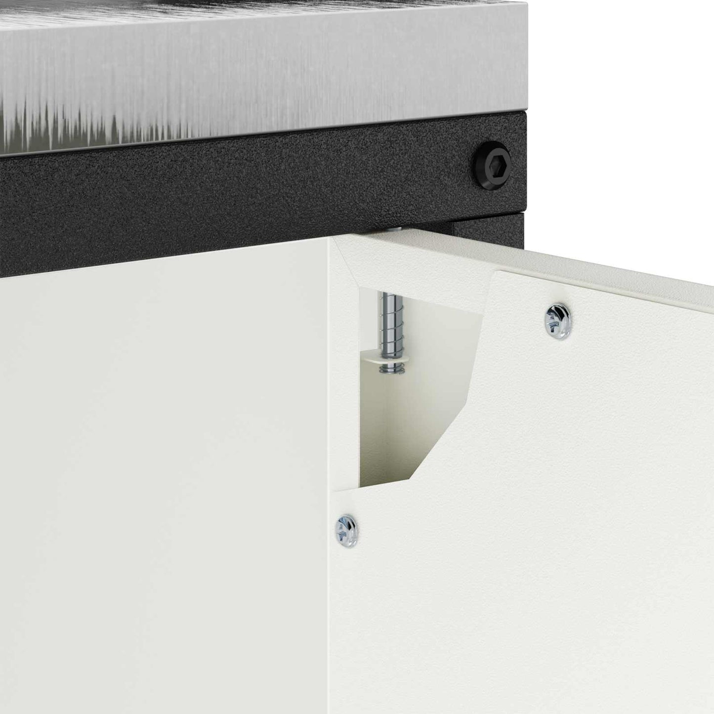 Stoccaggio in cucina HATTEM Bianco 90 x 50 x 92 cm Acciaio | homemem39