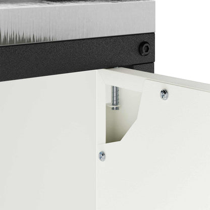 Stoccaggio in cucina HATTEM Bianco 90 x 50 x 92 cm Acciaio | homemem39