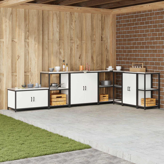 Stoccaggio in cucina HATTEM Bianco 90 x 50 x 92 cm Acciaio | homemem39