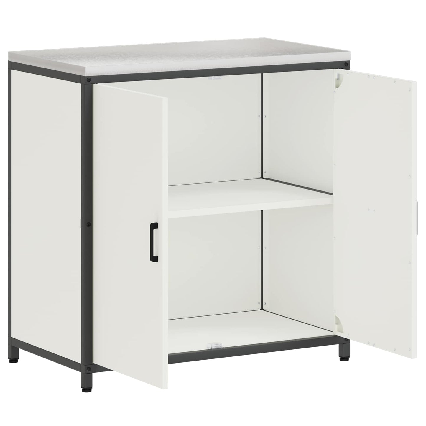 Stoccaggio in cucina HATTEM Bianco 90 x 50 x 92 cm Acciaio | homemem39