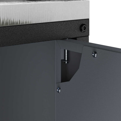 Stoccaggio in cucina HATTEM Antracite 90 x 50 x 92 cm Acciaio | homemem39