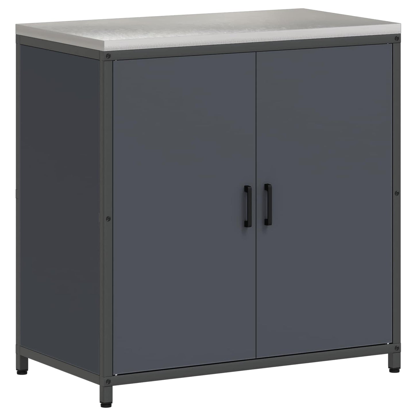 Stoccaggio in cucina HATTEM Antracite 90 x 50 x 92 cm Acciaio | homemem39