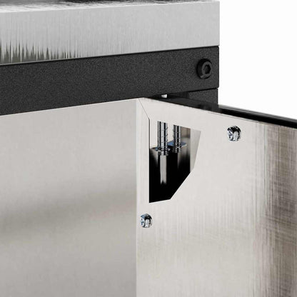 Stoccaggio in cucina HATTEM Argento 90 x 50 x 92 cm Acciaio | homemem39