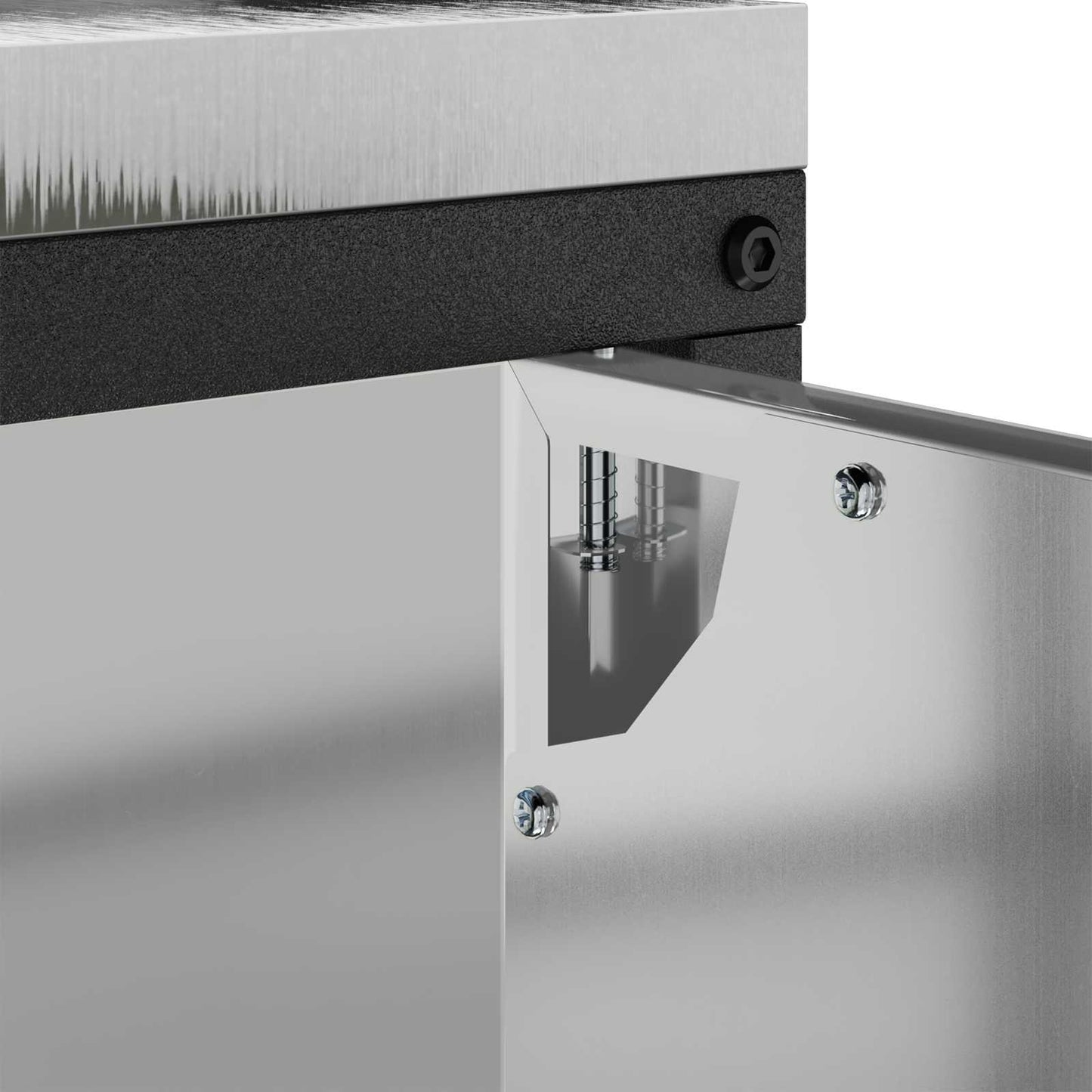 Stoccaggio in cucina HATTEM Argento 90 x 50 x 92 cm Acciaio | homemem39