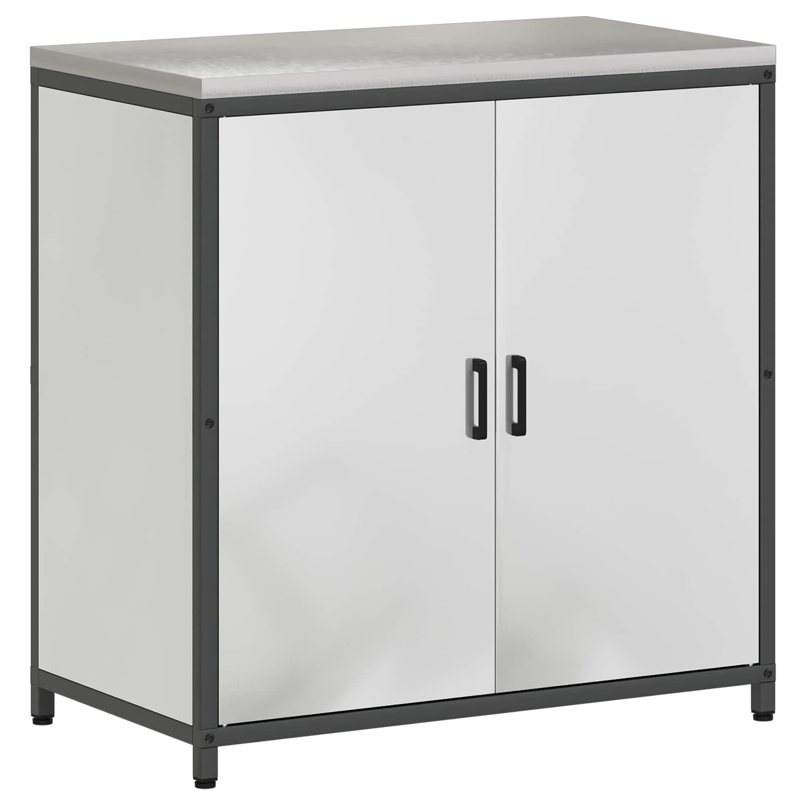 Stoccaggio in cucina HATTEM Argento 90 x 50 x 92 cm Acciaio | homemem39