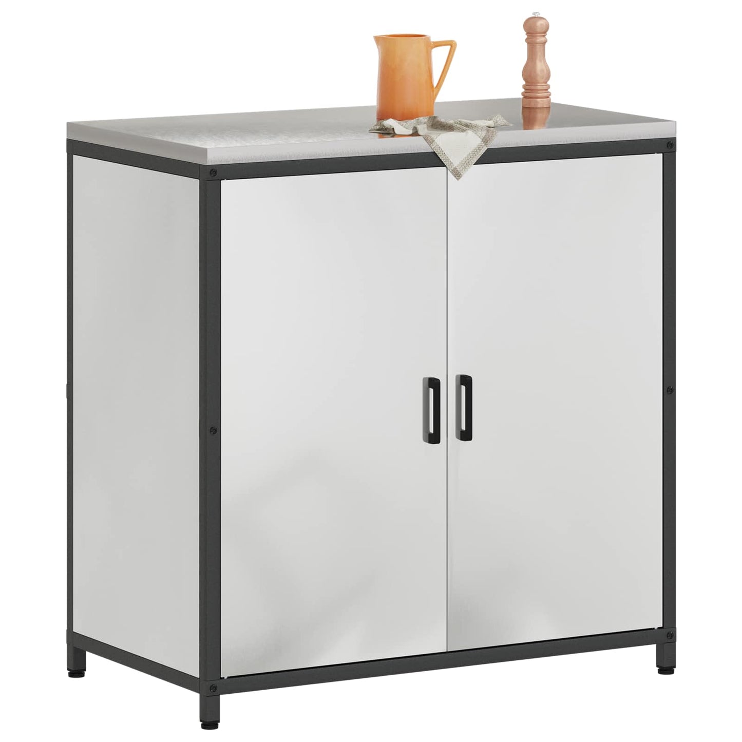Stoccaggio in cucina HATTEM Argento 90 x 50 x 92 cm Acciaio