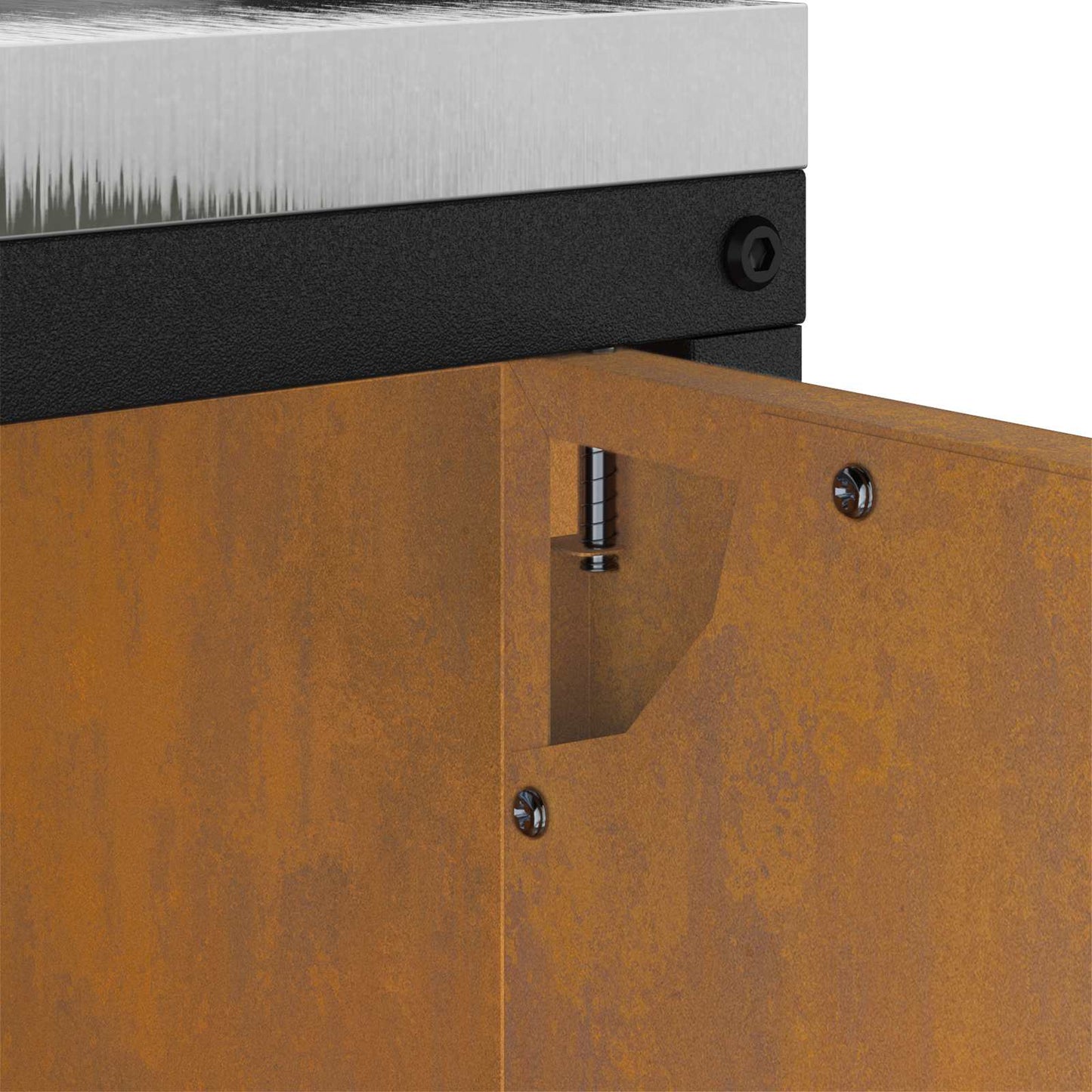 Stoccaggio in cucina HATTEM Ruggine 90 x 50 x 92 cm Acciaio