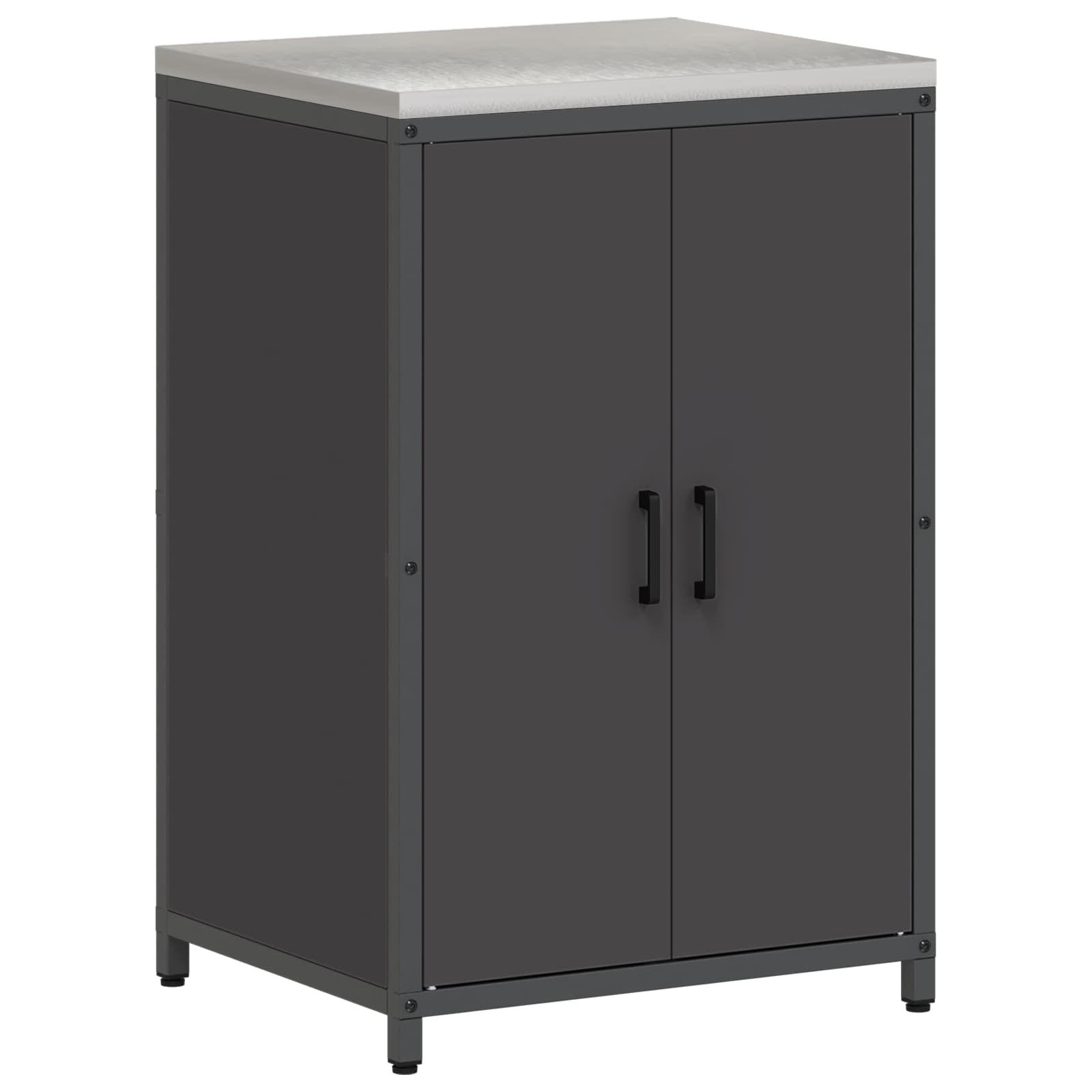 Stoccaggio in cucina HATTEM Nero 60 x 50 x 92 cm Acciaio | homemem39