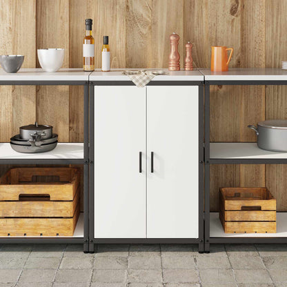 Stoccaggio in cucina HATTEM Bianco 60 x 50 x 92 cm Acciaio | homemem39
