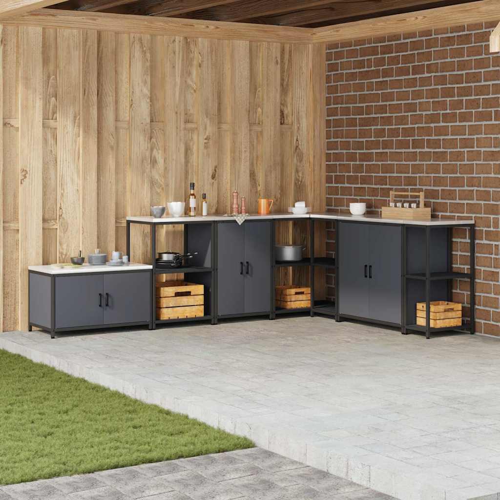Stoccaggio in cucina HATTEM Antracite 60 x 50 x 92 cm Acciaio