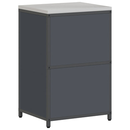 Stoccaggio in cucina HATTEM Antracite 60 x 50 x 92 cm Acciaio | homemem39
