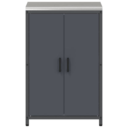 Stoccaggio in cucina HATTEM Antracite 60 x 50 x 92 cm Acciaio | homemem39