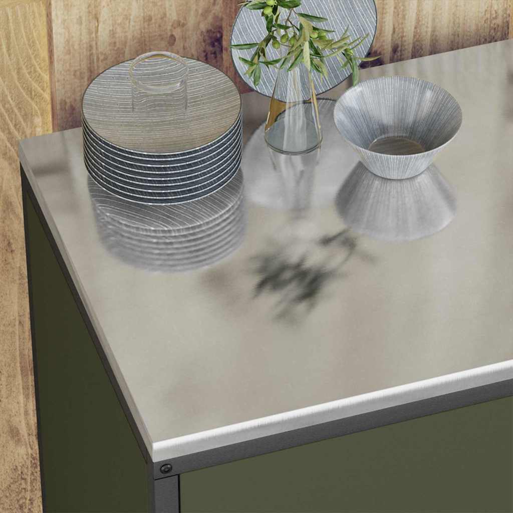 Stoccaggio in cucina HATTEM Verde Oliva 60 x 50 x 92 cm Acciaio | homemem39