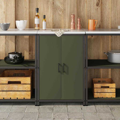 Stoccaggio in cucina HATTEM Verde Oliva 60 x 50 x 92 cm Acciaio | homemem39