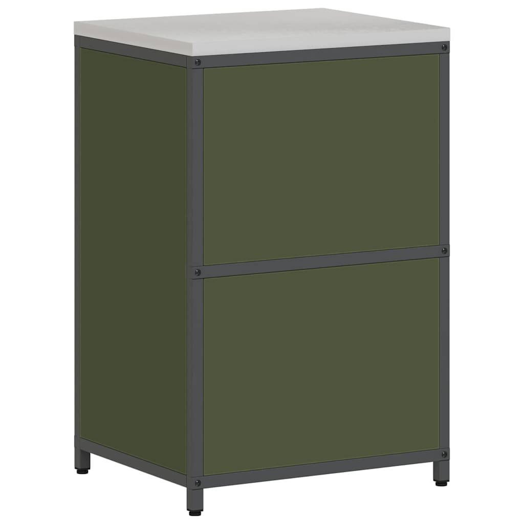 Stoccaggio in cucina HATTEM Verde Oliva 60 x 50 x 92 cm Acciaio