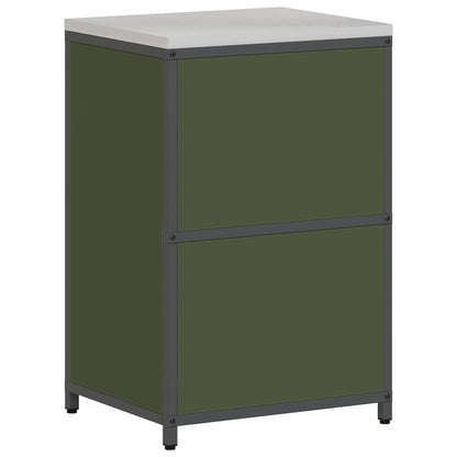 Stoccaggio in cucina HATTEM Verde Oliva 60 x 50 x 92 cm Acciaio