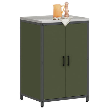 Stoccaggio in cucina HATTEM Verde Oliva 60 x 50 x 92 cm Acciaio
