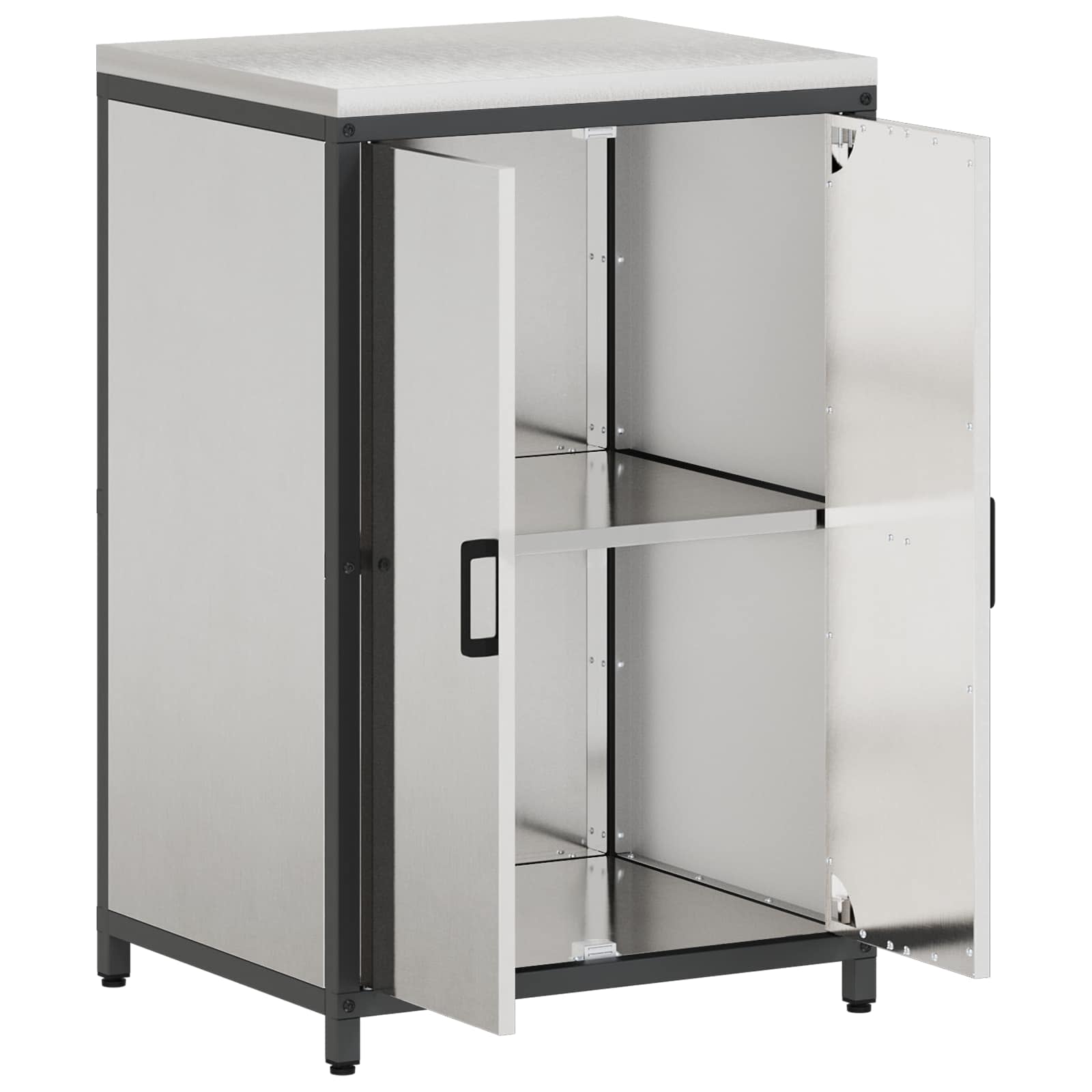 Stoccaggio in cucina HATTEM Argento 60 x 50 x 92 cm Acciaio | homemem39