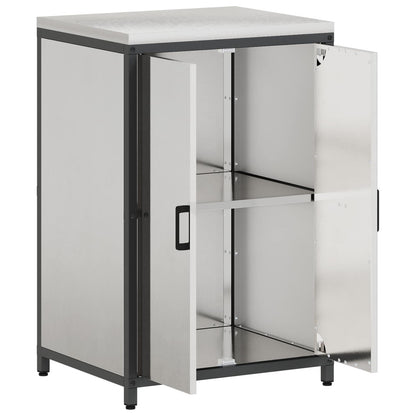 Stoccaggio in cucina HATTEM Argento 60 x 50 x 92 cm Acciaio | homemem39
