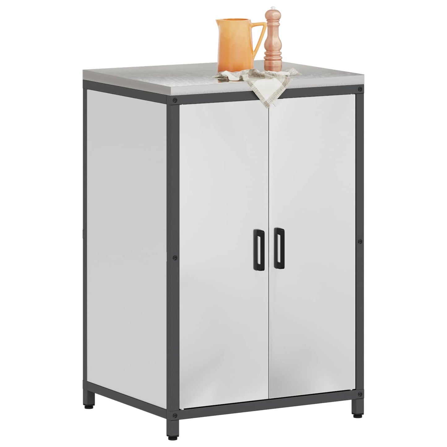 Stoccaggio in cucina HATTEM Argento 60 x 50 x 92 cm Acciaio | homemem39