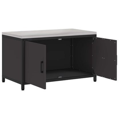 Stoccaggio in cucina HATTEM Nero 90 x 50 x 53 cm Acciaio