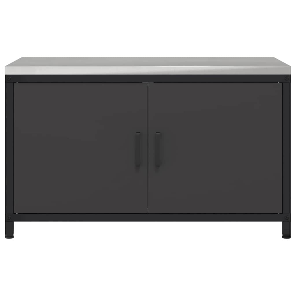 Stoccaggio in cucina HATTEM Nero 90 x 50 x 53 cm Acciaio | homemem39