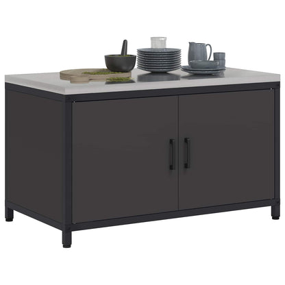 Stoccaggio in cucina HATTEM Nero 90 x 50 x 53 cm Acciaio