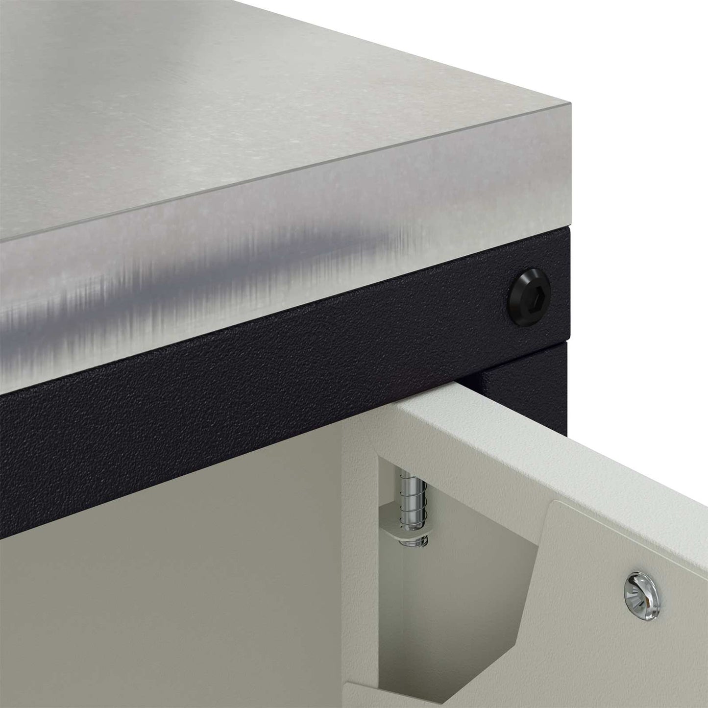Stoccaggio in cucina HATTEM Bianco 90 x 50 x 53 cm Acciaio