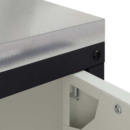 Stoccaggio in cucina HATTEM Bianco 90 x 50 x 53 cm Acciaio