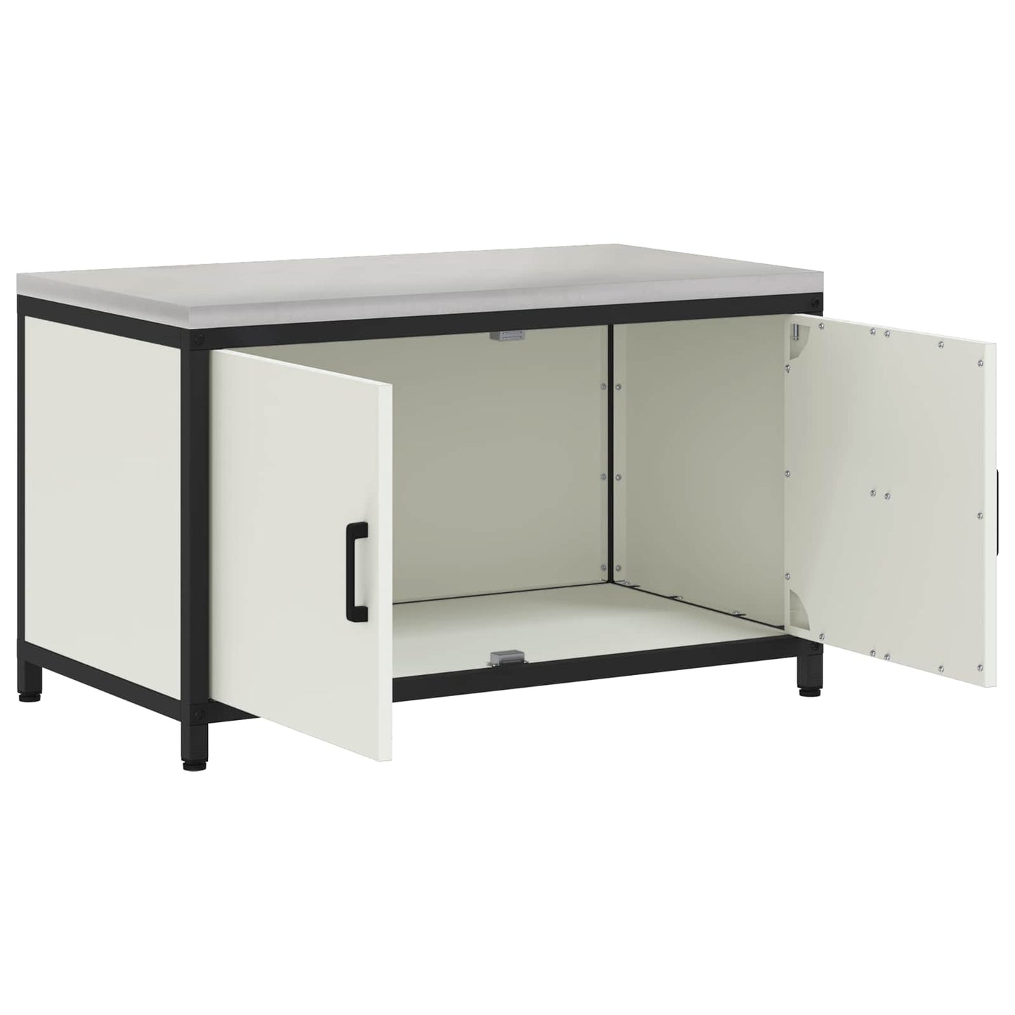 Stoccaggio in cucina HATTEM Bianco 90 x 50 x 53 cm Acciaio | homemem39