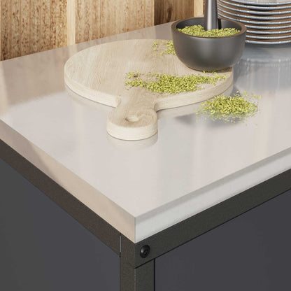 Stoccaggio in cucina HATTEM Antracite 90 x 50 x 53 cm Acciaio | homemem39
