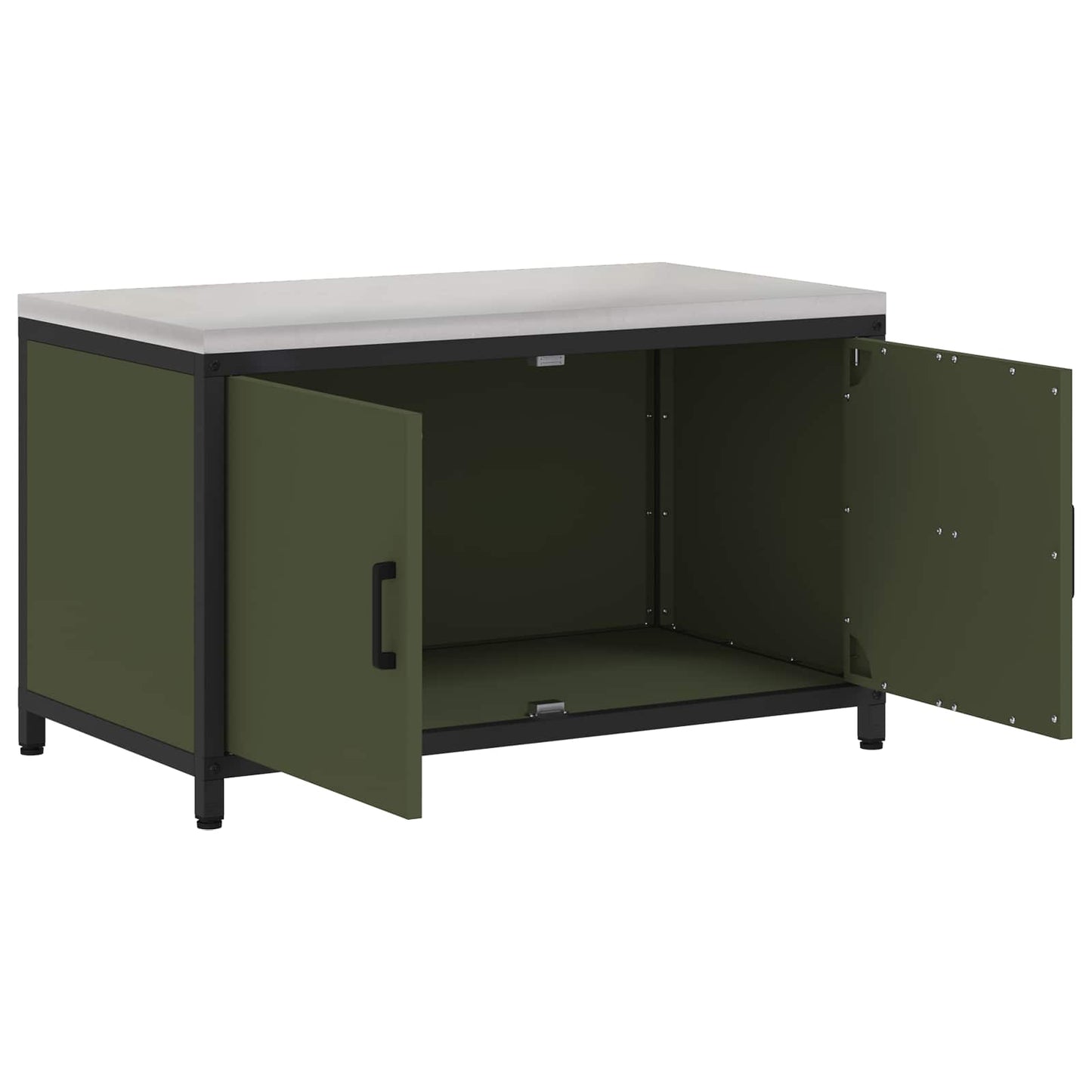 Stoccaggio in cucina HATTEM Verde Oliva 90 x 50 x 53 cm Acciaio | homemem39