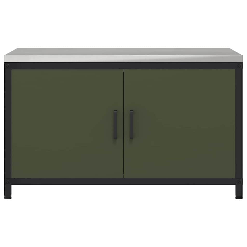 Stoccaggio in cucina HATTEM Verde Oliva 90 x 50 x 53 cm Acciaio | homemem39
