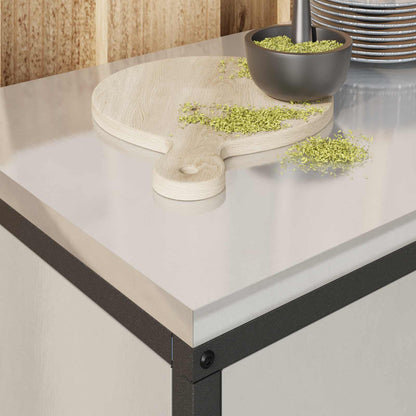 Stoccaggio in cucina HATTEM Argento 90 x 50 x 53 cm Acciaio | homemem39