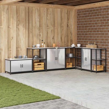Stoccaggio in cucina HATTEM Argento 90 x 50 x 53 cm Acciaio