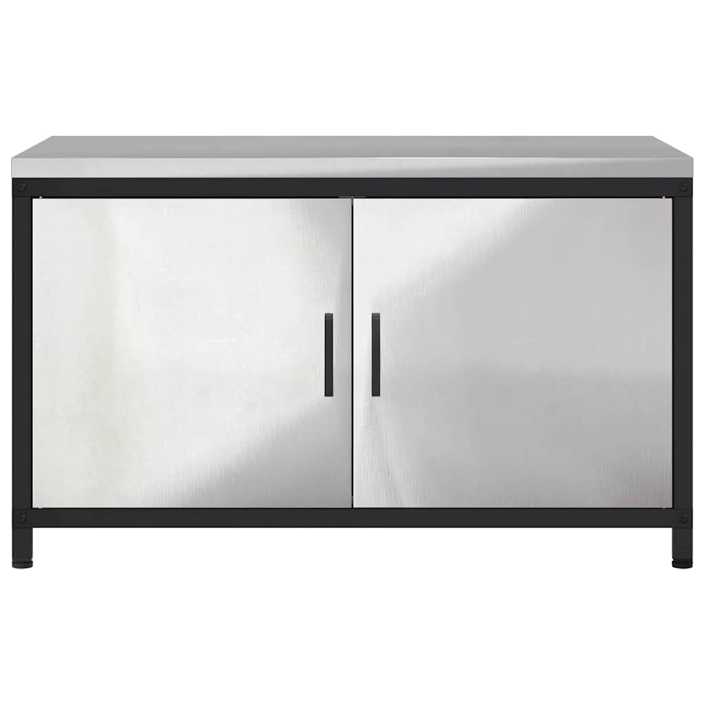 Stoccaggio in cucina HATTEM Argento 90 x 50 x 53 cm Acciaio | homemem39