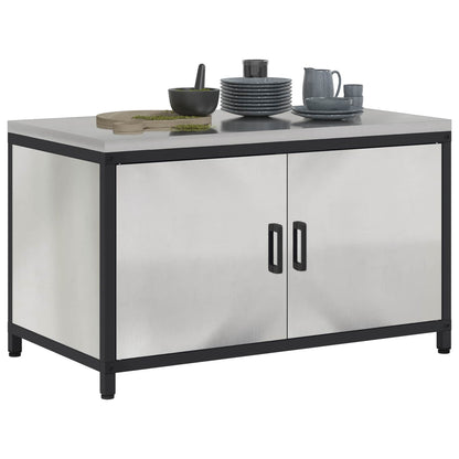 Stoccaggio in cucina HATTEM Argento 90 x 50 x 53 cm Acciaio | homemem39