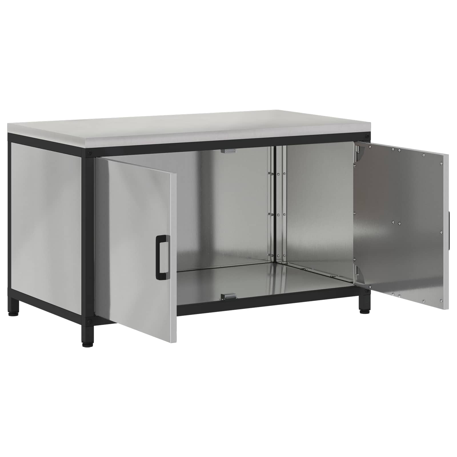 Stoccaggio in cucina HATTEM Argento 90 x 50 x 53 cm Acciaio | homemem39