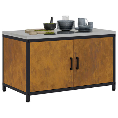 Stoccaggio in cucina HATTEM Ruggine 90 x 50 x 53 cm Acciaio | homemem39