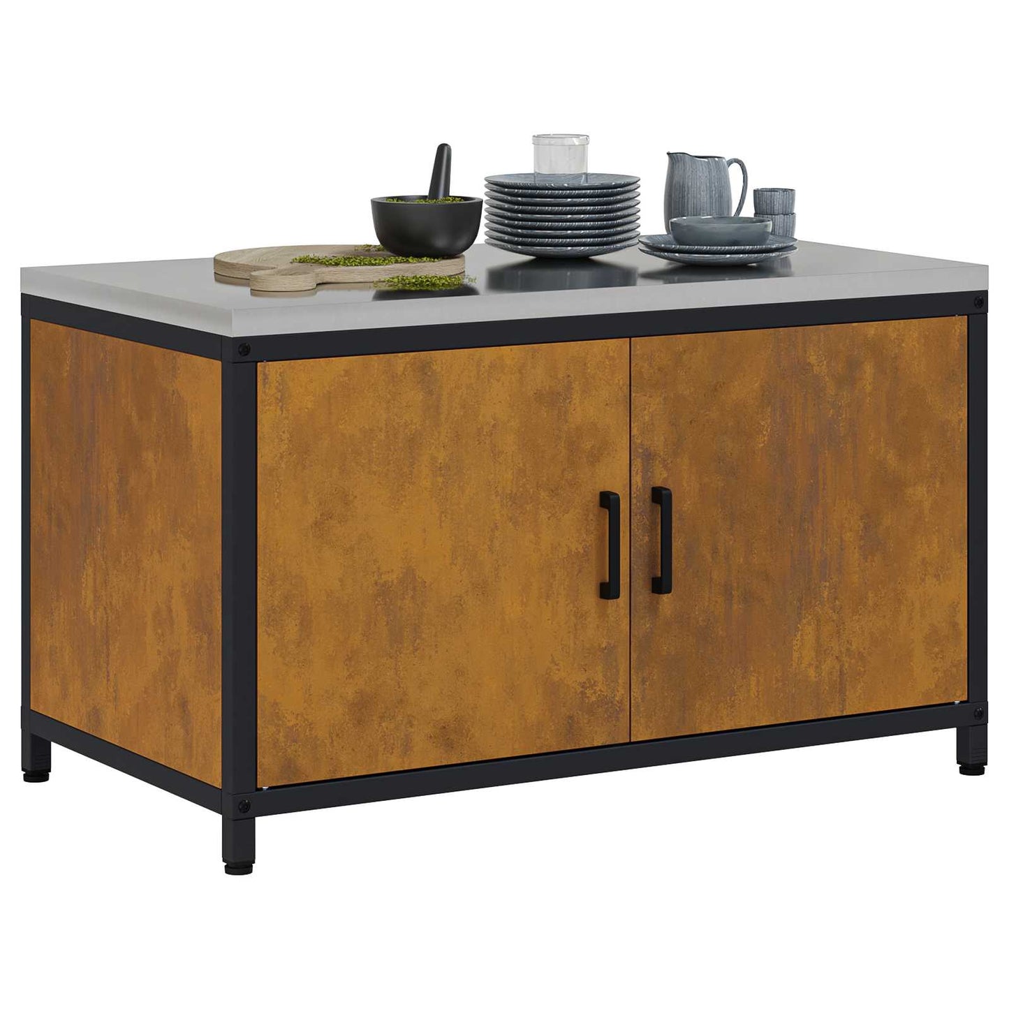 Stoccaggio in cucina HATTEM Ruggine 90 x 50 x 53 cm Acciaio