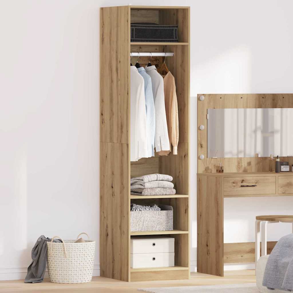 Guardaroba con lo scaffale Rovere artigianale 50 x 50 x 200 cm
