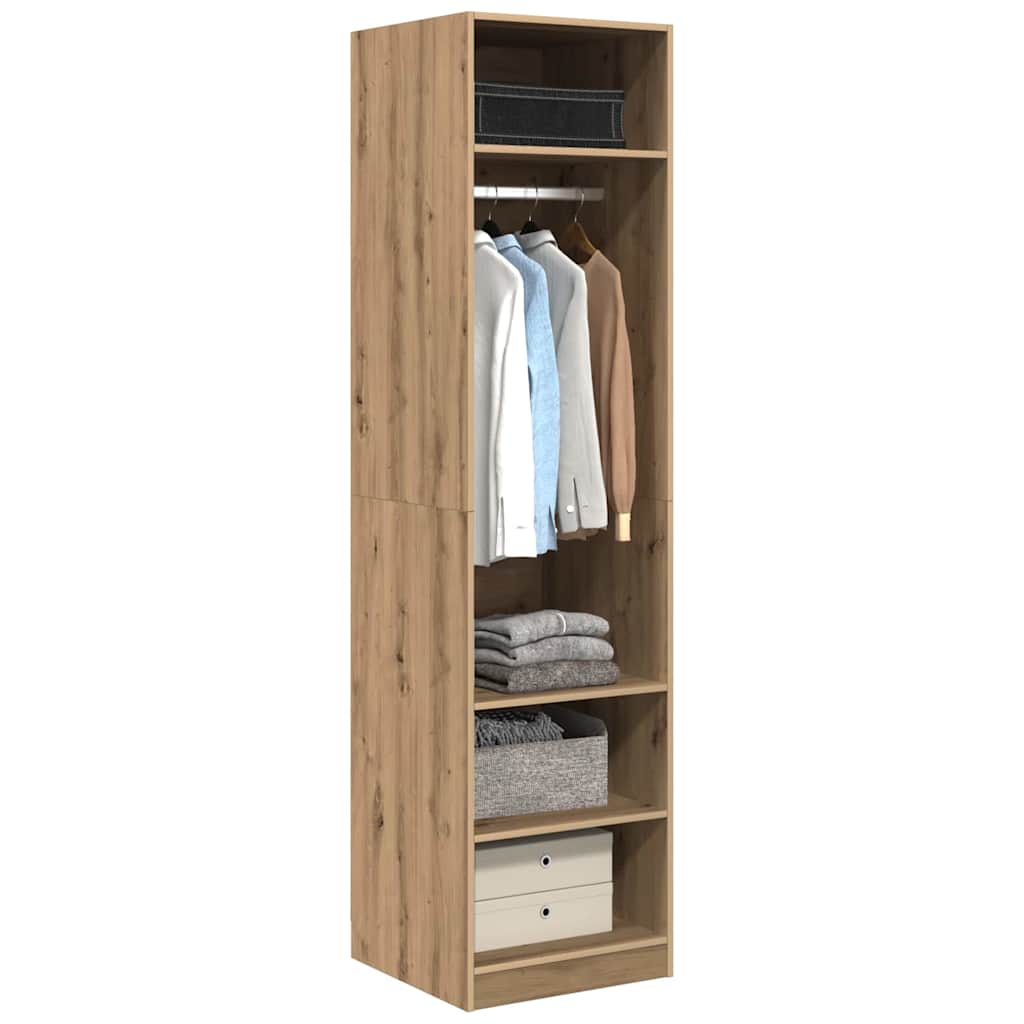 Guardaroba con lo scaffale Rovere artigianale 50 x 50 x 200 cm