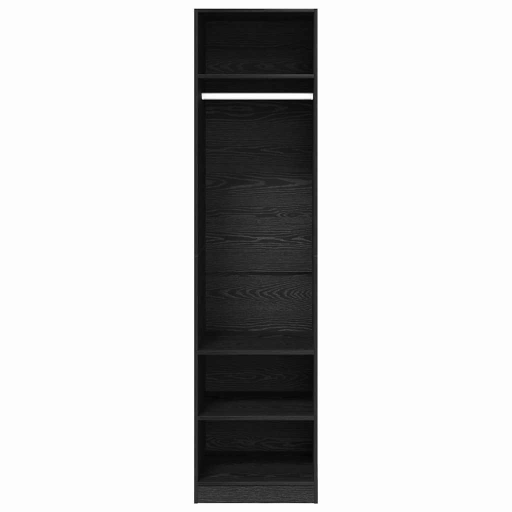 Guardaroba Rovere Nero 50 x 50 x 200 cm Legno multistrato | homemem39