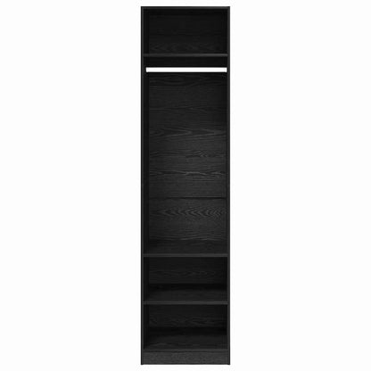 Guardaroba Rovere Nero 50 x 50 x 200 cm Legno multistrato