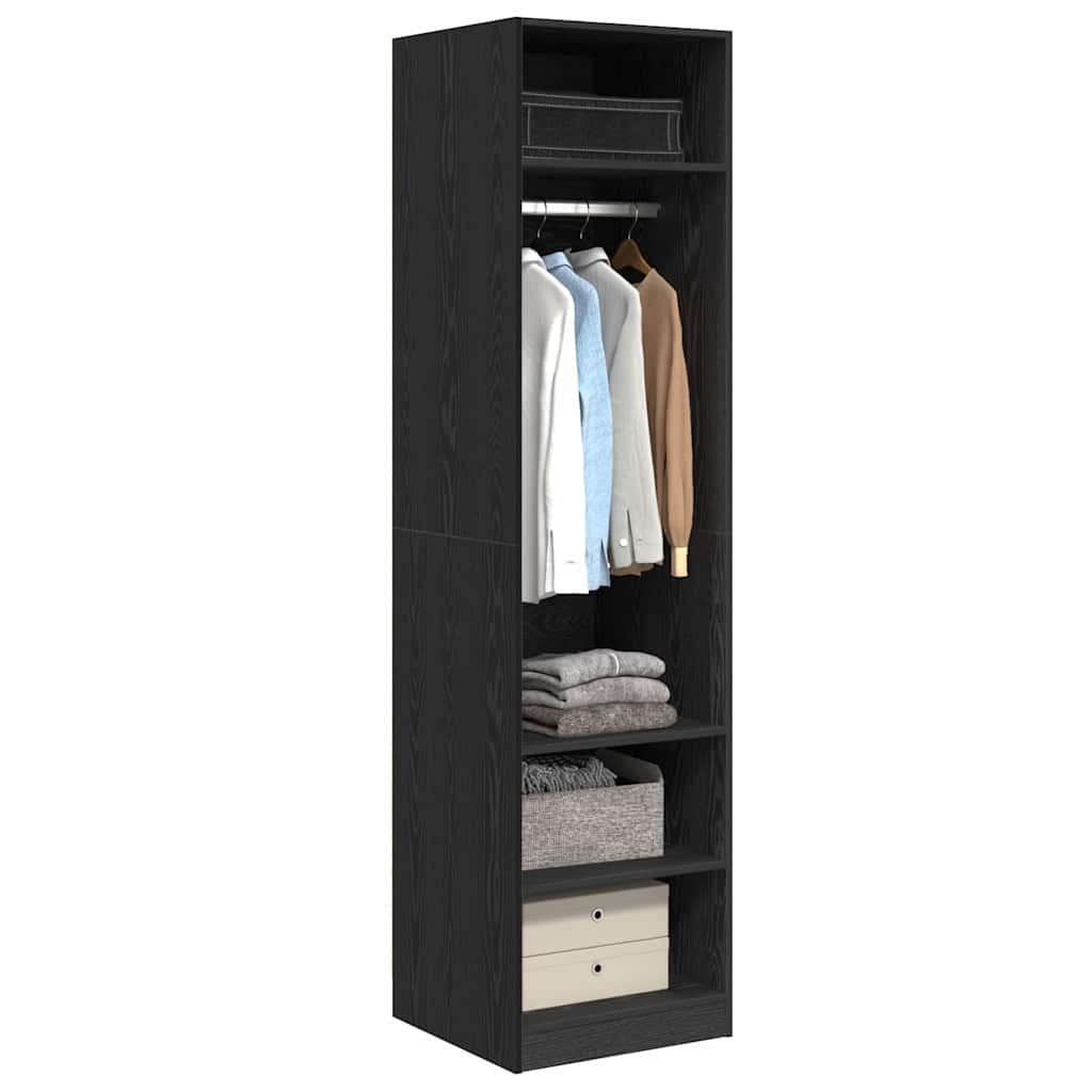 Guardaroba Rovere Nero 50 x 50 x 200 cm Legno multistrato | homemem39