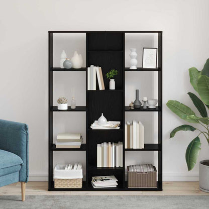 Divider per stanze Rovere Nero 100 x 24 x 140 cm