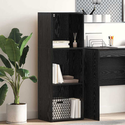 Libreria Rovere Nero 40 x 30 x 114 cm Legno multistrato | homemem39
