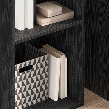 Libreria Rovere Nero 40 x 30 x 152 cm Legno multistrato | homemem39